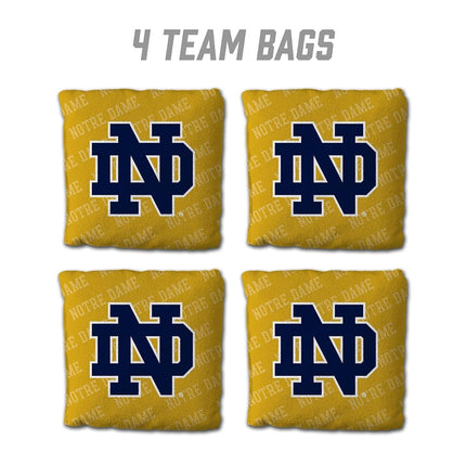 YouTheFan NCAA Notre Dame Fighting Irish Cornhole Bags - 4PK - Gold