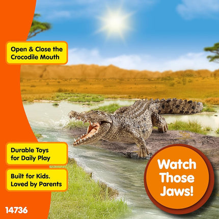 Schleich Wild Life - Crocodile Toy Figurine - Kids Ages 3+ | 14736