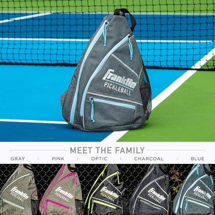 Franklin Sports Pickleball Sling Bag Backpack - Holds Paddles, Balls & Accessories - Official US Open Bag