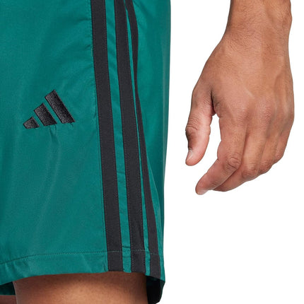 adidas Men's Essentials 3-Stripes Chelsea 7-inch Shorts, Collegiate Green/Black, M Tall