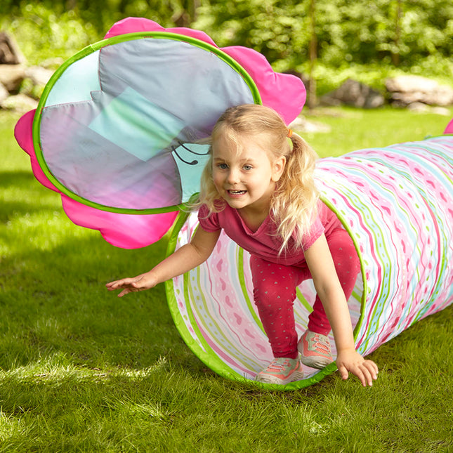 Melissa & Doug Sunny Patch Mariposa Tierna Túnel Gateador para Interiores y Exteriores, Juguete de Actividad de Desarrollo para Bebés