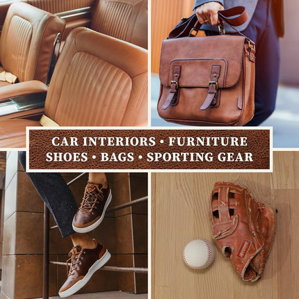 Lexol All Leather Conditioner for Car Seats and Interiors, Couches and Furniture, Shoes and Boots, Bags and Jackets, Baseball Gloves and Horse Saddles, and More, 16.9 oz Bottle (Step 2 of 2)
