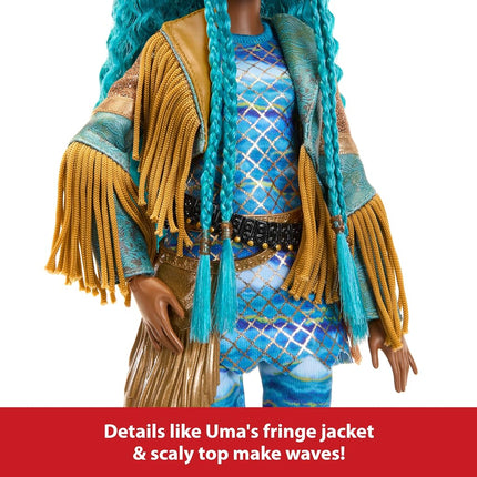 Mattel Disney Descendants: The Rise of Red Fashion Doll & Accessory – Uma, Daughter of Ursula with Movie-Inspired Clothes