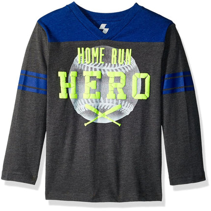 The Children's Place Big Boys V-Neck Sport Tee, H/T Eclipse, XS (4)