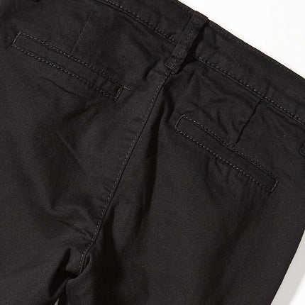 The Children's Place girls Uniform Skinny Chino Pants, Black, 6X-7X US
