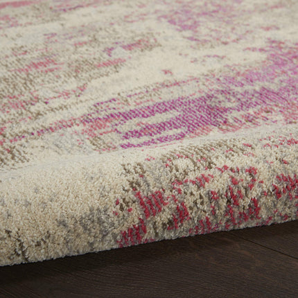 Nourison Celestial Modern Area Rug Runner, 2' x 6' (2'x6'), Ivory/Pink