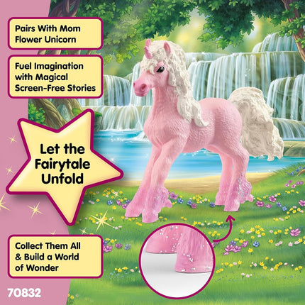 Schleich Bayala - Flower Unicorn Foal Toy Figurine - Kids Ages 5+ | 70832
