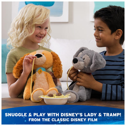 GUND Disney Official Tramp Toothpick Plush, Lady and The Tamp, Tramp Dog Stuffed Animal for Ages 1 and Up, Gray, 15”