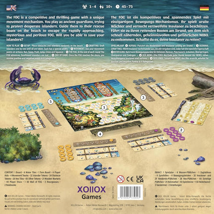 XOllOX Games The Fog: Escape from Paradise Board Game