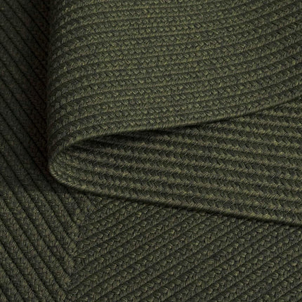 SAFAVIEH Contemporary Rug Living Room, Dining Room, Bedroom - Machine Washable and Reversable - Braided Collection, Short Pile, in Green, 80 X 180 cm