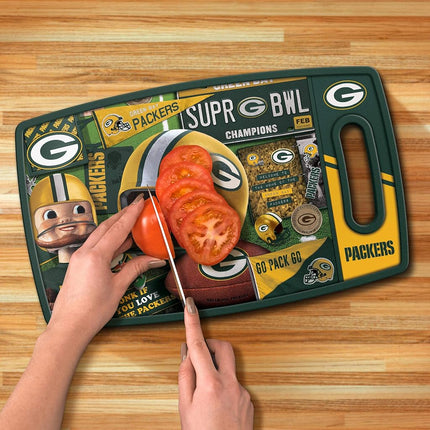 YouTheFan NFL Green Bay Packers Retro Series Cutting Board, Medium