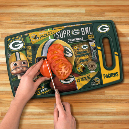 YouTheFan NFL Green Bay Packers Retro Series Cutting Board, Medium