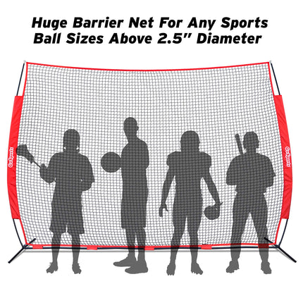 GoSports Portable 12 ft x 9 ft Sports Barrier Net - Great for Any Sport - Includes Carry Bag