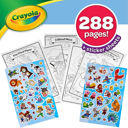 Crayola Coloring Book Set, Big Book of Stories, 288 Coloring Pages, Gift for Kids, Age 3, 4, 5, 6, Multi [Office Product]