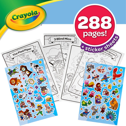Crayola Coloring Book Set, Big Book of Stories, 288 Coloring Pages, Gift for Kids, Age 3, 4, 5, 6, Multi [Office Product]