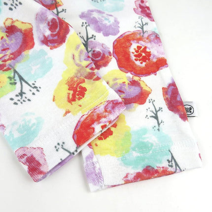 HonestBaby Multipack Harem Pants Roomy Fit Pull on Bottoms 100% Organic Cotton for Infant Baby Boys, Girls, Unisex, 3-Pack Rose Blossom, 6-9 Months