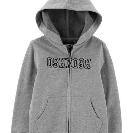 OshKosh B'Gosh Baby Boys' Logo Hoodie, Medium Grey