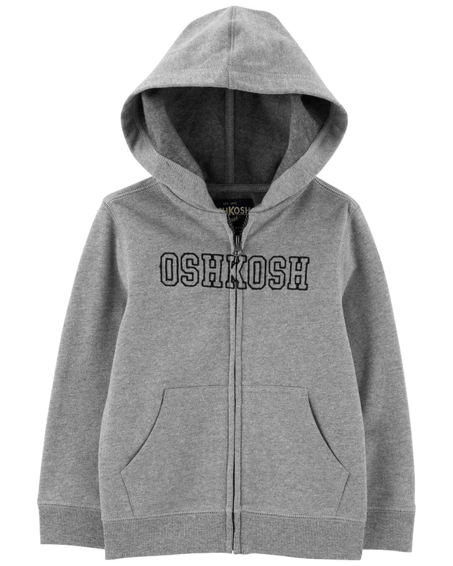 OshKosh B'Gosh Baby Boys' Logo Hoodie, Medium Grey