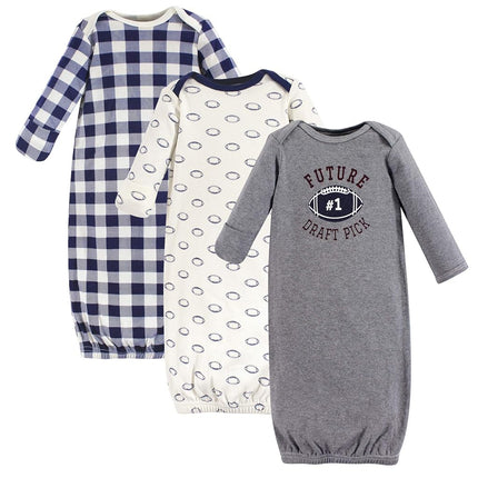 Hudson Baby Batitas de algodón para bebé niña, Fútbol, 0-6 Meses