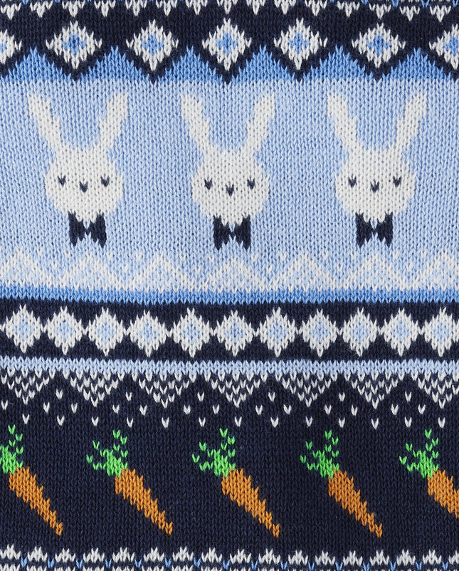 The Children's Place Boys' Sweater Vest, Easter Bunny Striped Vest, XX-Large