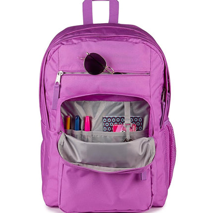 JanSport Laptop Backpack - Computer Bag with 2 Compartments, Ergonomic Shoulder Straps, 15” Laptop Sleeve, Haul Handle, Digital Fuchsia, One Size, Big Student