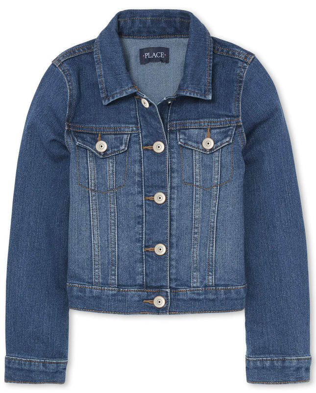 The Children's Place Girls' Denim Jacket, Azure Wa