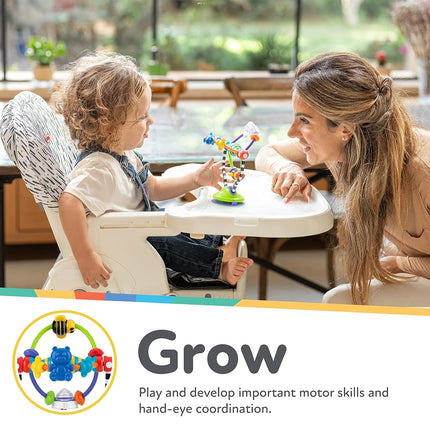 Nuby Silly Spinwheel Highchair Toy – Suction Cup | Removable Base | Suitable from 6 Months Plus