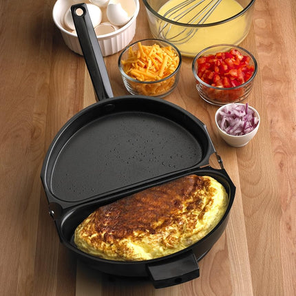 Fox Run Egg Pan, Non-Stick Folding Omelette Pan, 8"