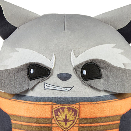 Mattel Marvel Cuutopia 10-inch Rocket Raccoon Plush Character, Super Hero Soft Rounded Pillow Doll, Collectible Toy for Kids & Fans Ages 3 Years Old & Up