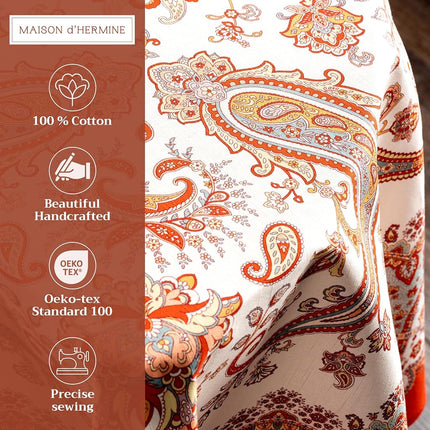 Maison d' Hermine Table Cloth Round Table Reusable 100% Cotton 69" Diameter