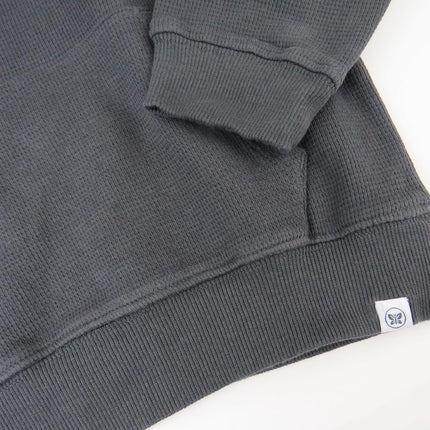HonestBaby Sweat à capuche confortable avec poches 100 % coton biologique pour tout-petrants, bébés garçons, sweat à capuche noir perlé, 2T