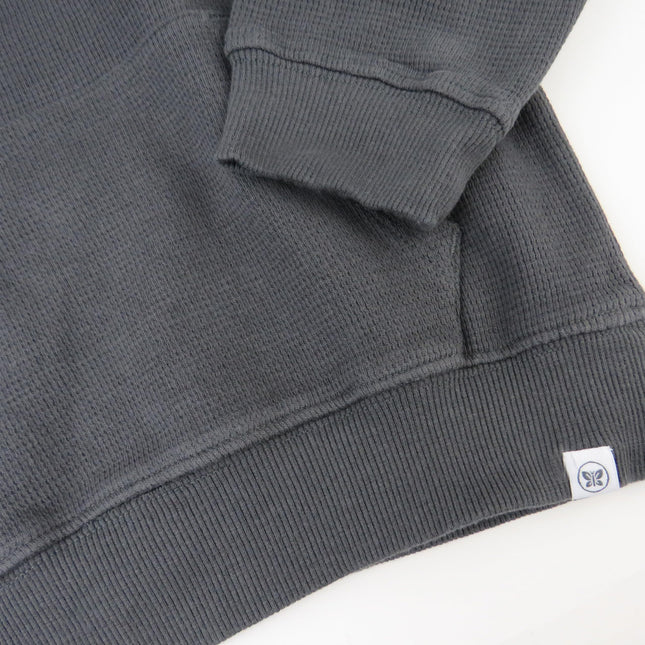 HonestBaby Comfy Hoodie Sweatshirt with Pockets 100% Organic Cotton for Toddler, Baby Boys, Blackened Pearl Hoodie, 4T