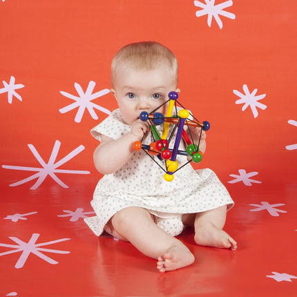 Manhattan Toy Skwish Classic Rattle and Teether Grasping Activity Toy, Multicoloured