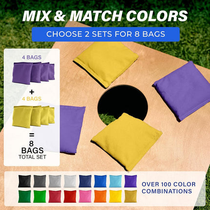 GoSports Premium Bean Bag (4 Set), Purple