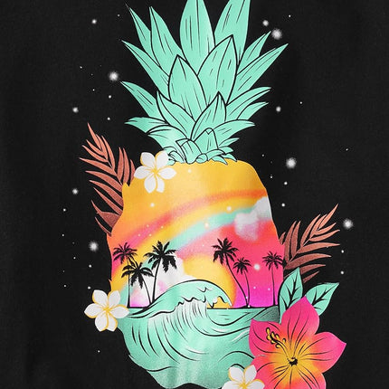 The Children's Place Assorted Everyday Short Sleeve Graphic T-Shirts,multipacks, Pineapple/Drink/Vacay/Aloha, X-Large