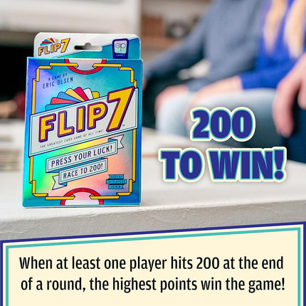 USAopoly | Flip 7 | The Ultimate Push-Your-Luck Card Game