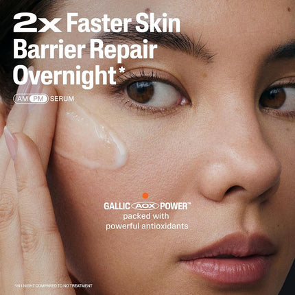 CETAPHIL Repair & Renew Night Serum for Stressed Sensitive Skin with Gallic Acid & Vitamin E, PM Face Serum, Repairs Skin Barrier Overnight, Dermatologist Recommended, 1 fl oz Dropper Bottle