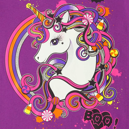 The Children's Place camisetas gráficas de manga corta para niñas para todas las fiestas, paquetes múltiples, bebida/dulce o truco/unicornio, pequeña