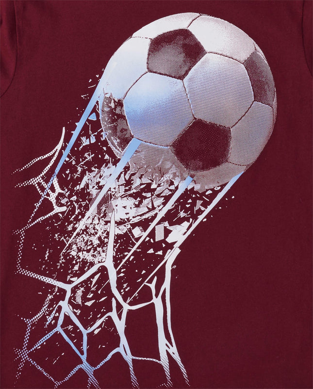 The Children's Place Boys' Sports Long Sleeve Graphic T-Shirts,multipacks, Soccer Ball/Football Player 2-Pack, Medium