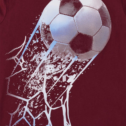 The Children's Place Boys' Sports Long Sleeve Graphic T-Shirts,multipacks, Soccer Ball/Football Player 2-Pack, XX-Large