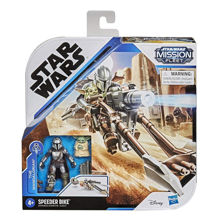 Star Wars Mission Fleet Expedition Class The Mandalorian The Child Battle for the Bounty 6-cm-Scale Figures and Vehicle, Children Aged 4 and Up