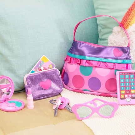 Battat Toy Purse, Play Circle Princess Purse Set, Dress-Up Play, Playset