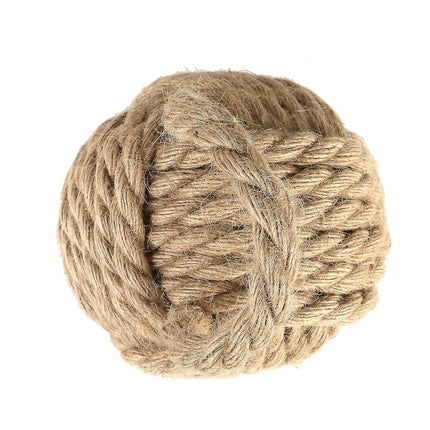 Creative Co-op Door Stop, Cotton, Natural, 6.25" Round