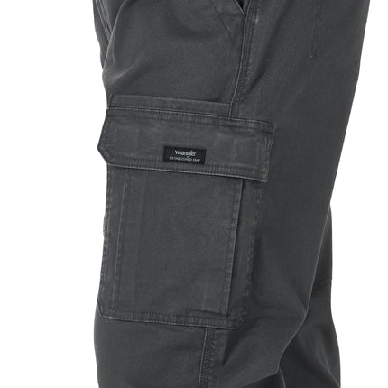 Wrangler Authentics Men's Relaxed Fit Stretch Cargo Pant Casual, Anthracite Twill, 44W x 32L