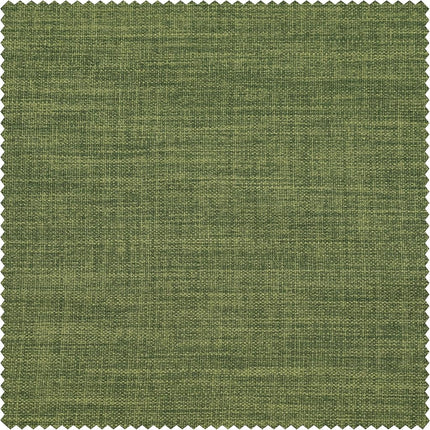 HPD Half Price Drapes Cortinas opacas de lino sintético texturizado para dormitorio de 120 pulgadas de largo (1 panel), cortinas de 50 W x 120 L para decoración del hogar de la sala de estar, Verde Toscana