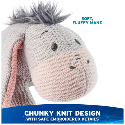 GUND Disney Peluche de punto oficial de Eeyore, Winnie the Pooh, animal de peluche para mayores de 1 año, gris, 25.4 cm