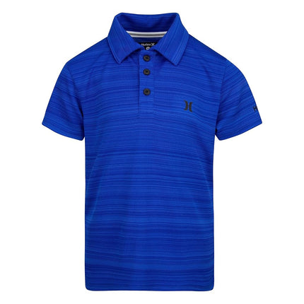 Polo Hurley pour garçons, Performance, Bleu royal chiné, Taille 6