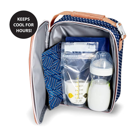 Fit & Fresh 10300FF Soft Cool, lot de 2 accumulateurs de froid souples pour sacs à déjeuner et glacières, motif tissé marine et bleu, 12,06 cm x 0,63 cm x 19,05 cm