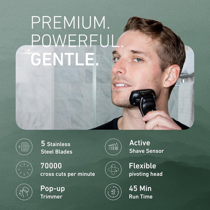 Panasonic Arc 5 Wet & Dry Shaver with Shave Sensor Technology, ES-LV65