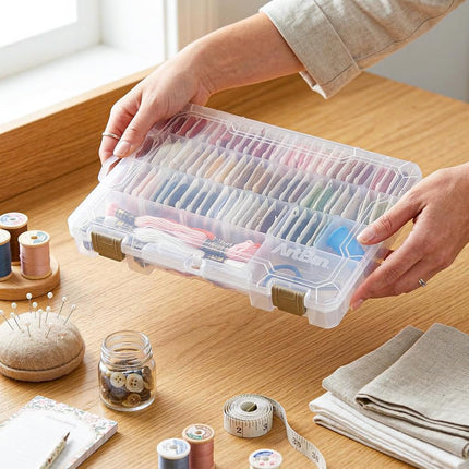 ArtBin Floss Finder with Dividers10.75 7.375-inch x 1.75-inch Translucent, Acrylic, Multicoloured, 1.65 x 10.65 x 6.9 cm